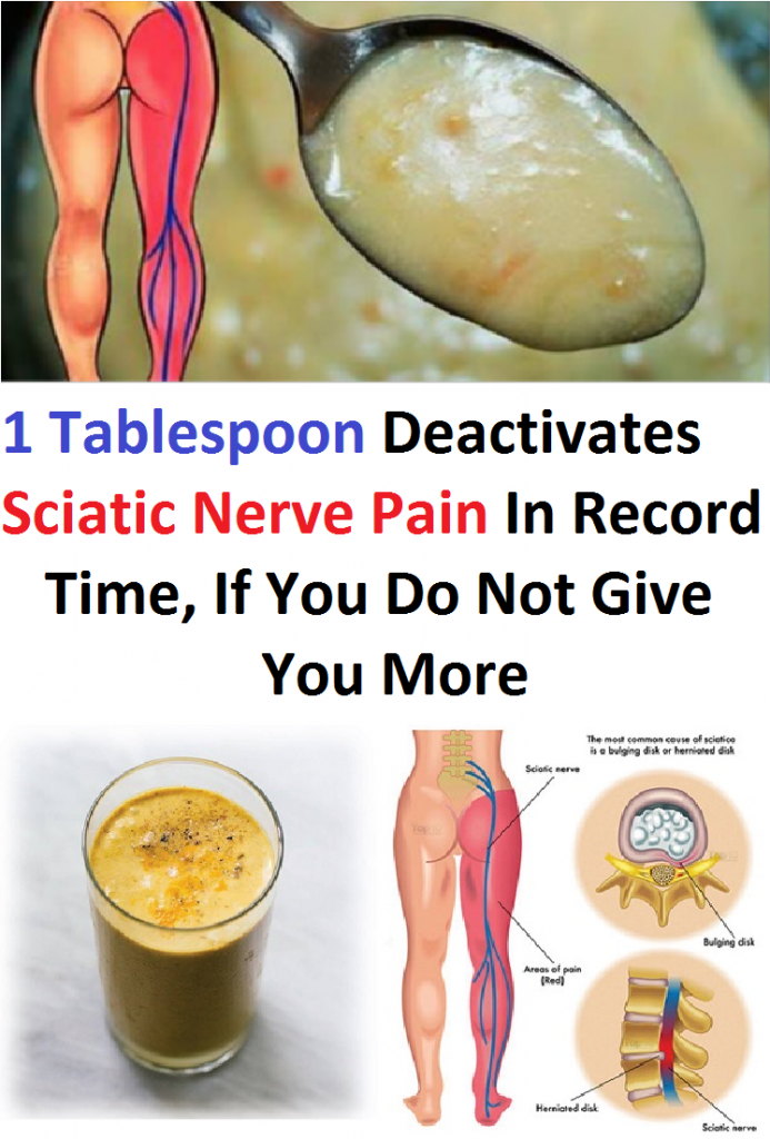 1 Tablespoon Deactivates Sciatic Nerve Pain In Record Time, If You Do Not Give You More