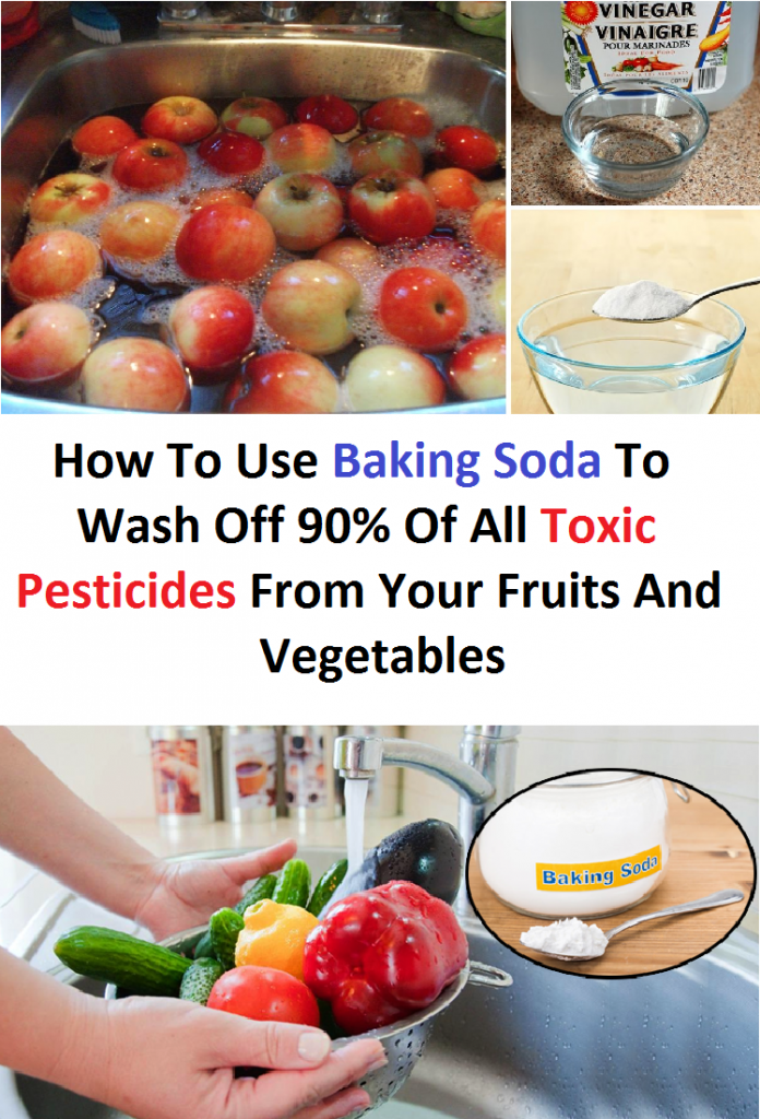 How To Use Baking Soda To Wash Off 90% Of All Toxic Pesticides From Your Fruits And Vegetables
