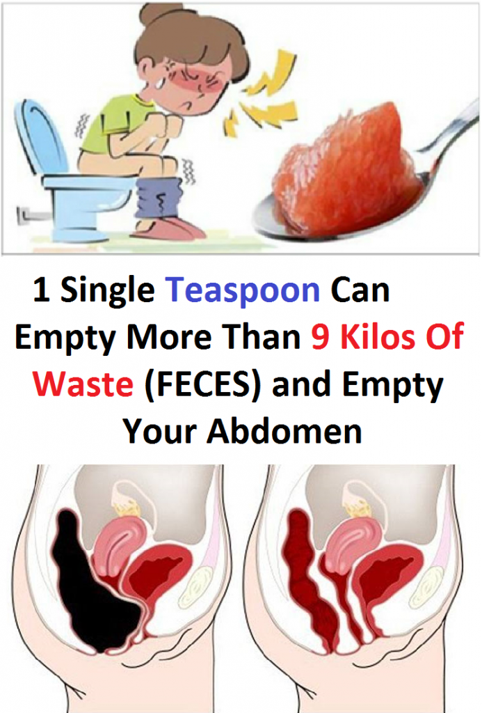 1 Single Teaspoon Empty More Than 9 Kilos Of Waste (FECES) and Empty Your Abdomen