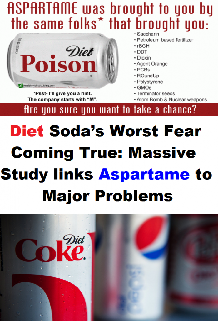 Diet Soda’s Worst Fear Coming True: Massive Study links Aspartame to Major Problems